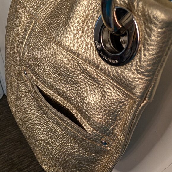 EUC B. Makowsky Gold Crossbody Bag with Luxurious Shimmer - Picture 7 of 16